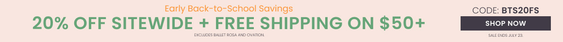20% off + Free Shipping