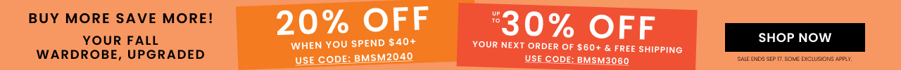 Up to 30% off + Free Shipping