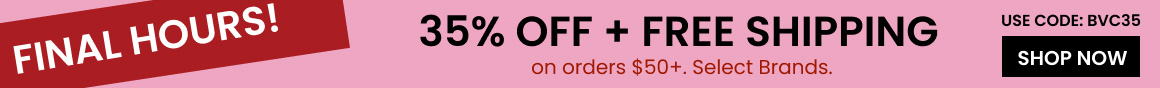 35% off Select Brands + Free Shipping