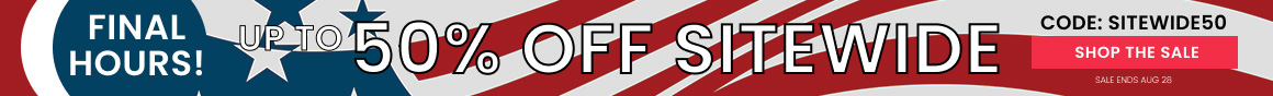 Up to 50% off Sitewide