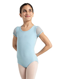Capezio - Girls Puff Sleeve Keyhold Back Leotard
