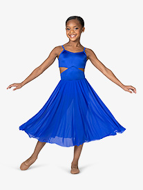 Double Platinum - Girls Mesh Muse Lyrical Dress