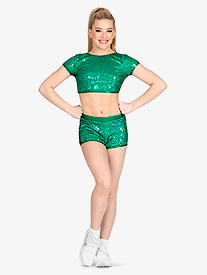 Double Platinum - Womens Sequin Shorts