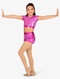 Double Platinum - Girls Sequin Shorts