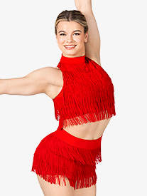 Double Platinum - Womens 2-Piece Fringe Performance Set