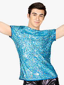 Double Platinum - Mens Sequin Performance Tee