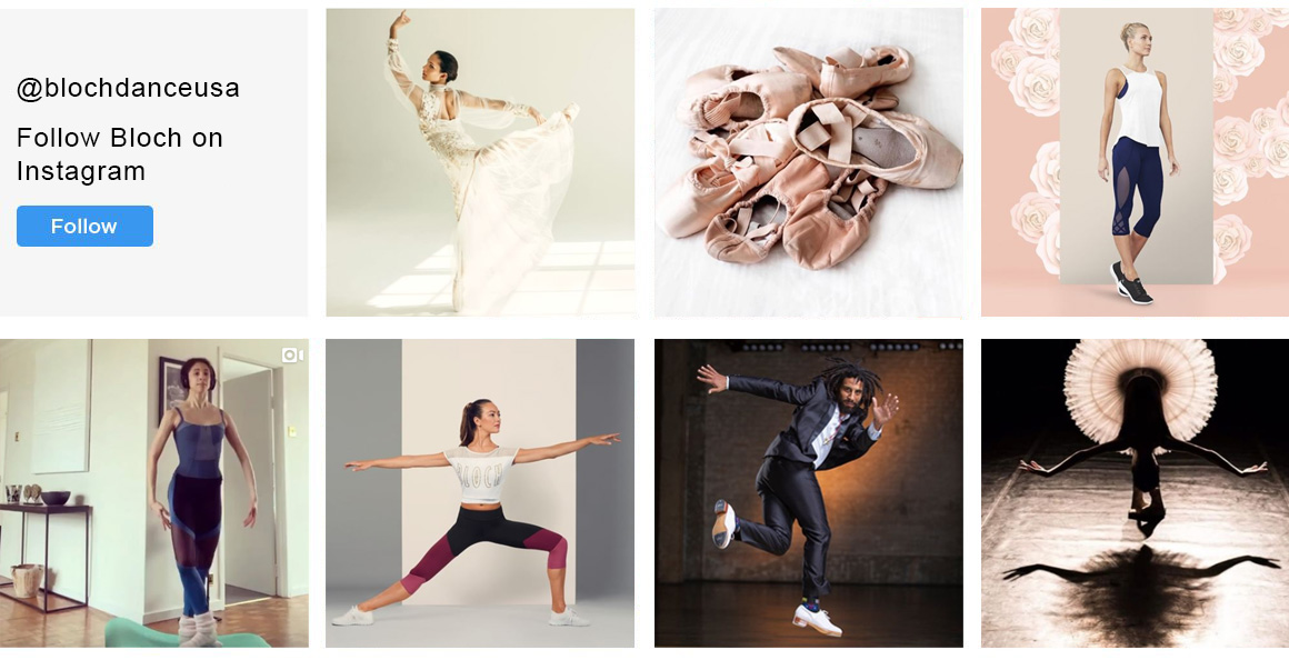 Sample images from Blochs Instagram account